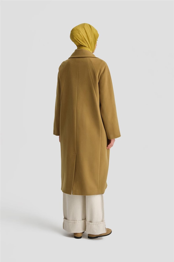 Armine Etiket Detaylı Kaban 24K8102 Asit