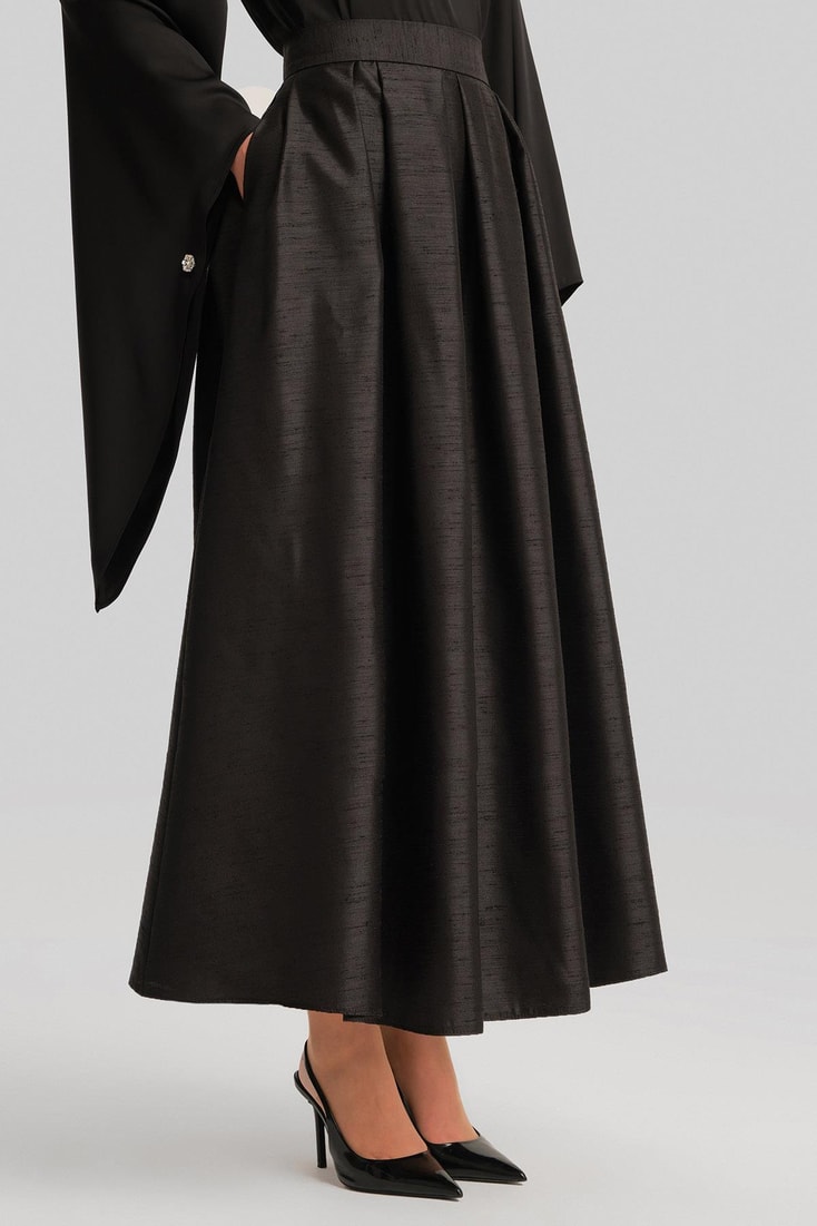 Armine Silk Shantuk Skirt 24Y1618 Black