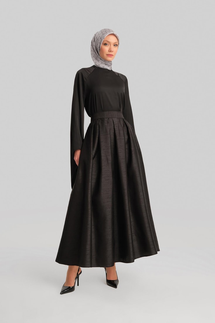 Armine Silk Shantuk Skirt 24Y1618 Black