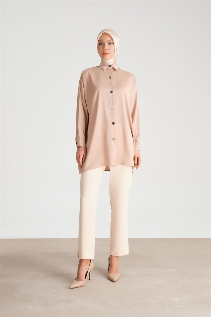 Armine Stone Detailed Trousers 24Y2607 Ivory