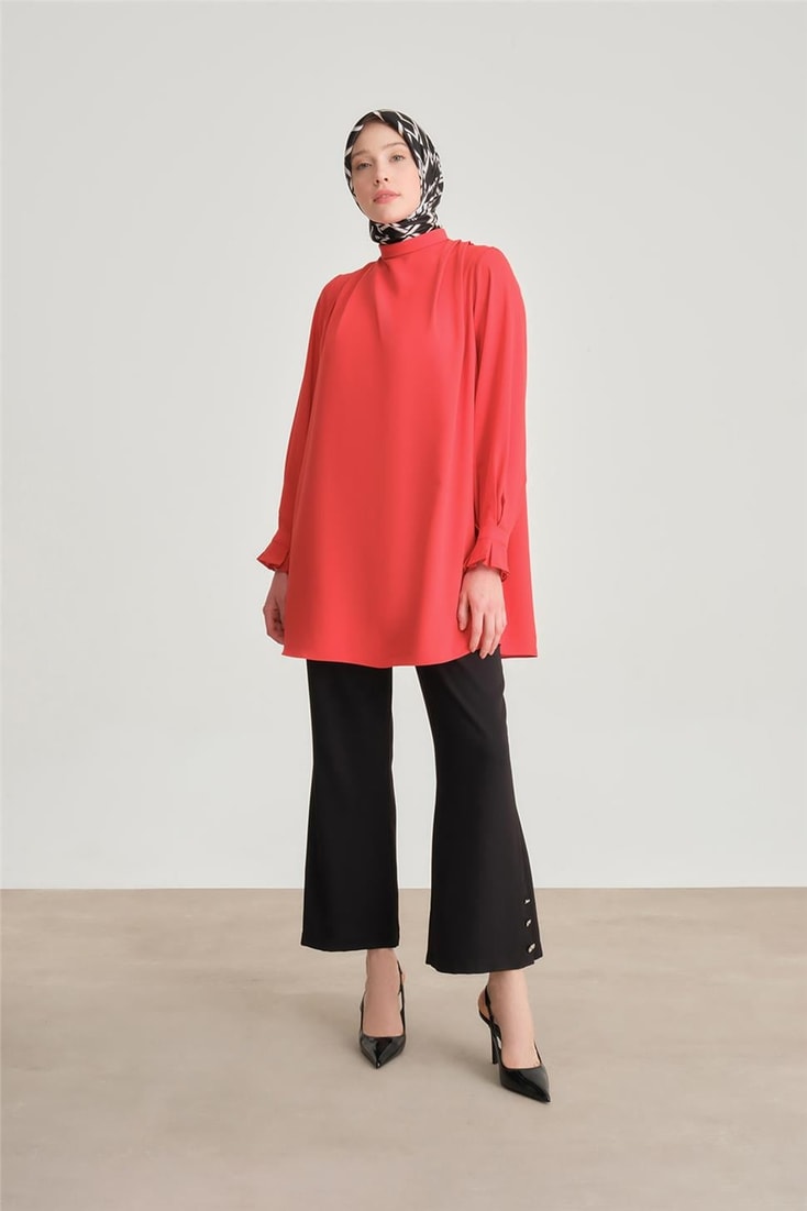 Armine Buttoned Flare Trousers 24Y2611 Black