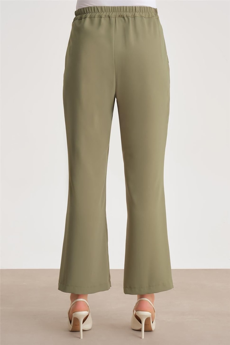 Armine Buttoned Flare Trousers 24Y2611 Green