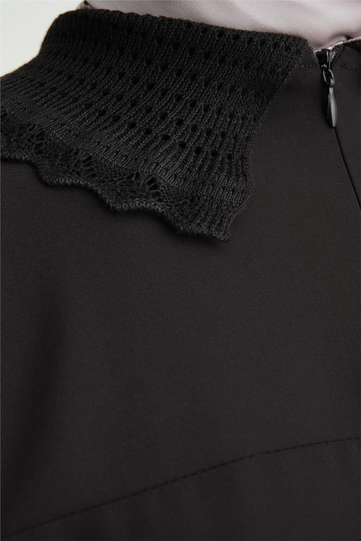 Armine Lace Ribbed Tunic 24Y4006 Black