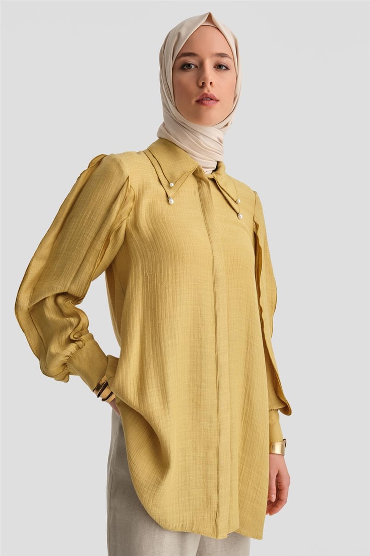 Armine Ruffle Tunic 24Y4032 Acid