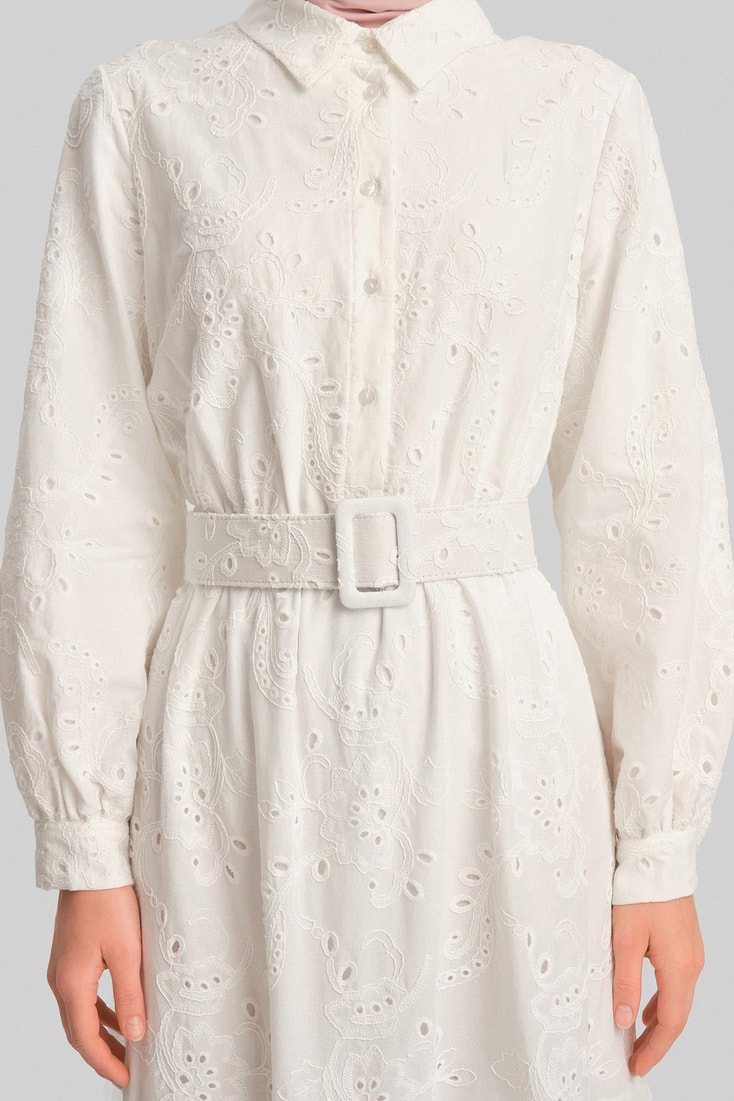 Armine Dress 24YD4227 White