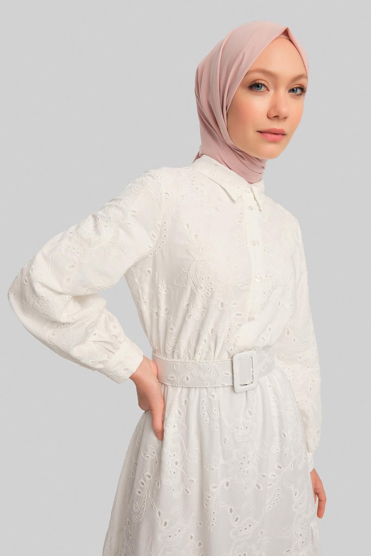 Armine Dress 24YD4227 White
