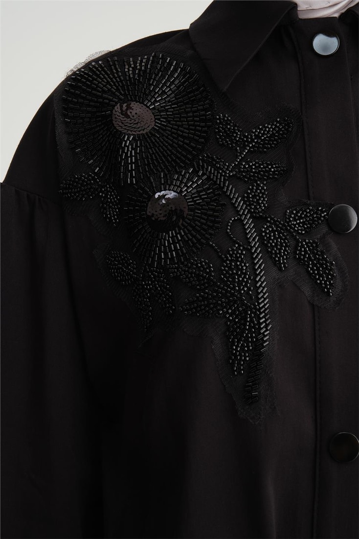 Armine Embroidered Short Jacket 24Y5404 Black