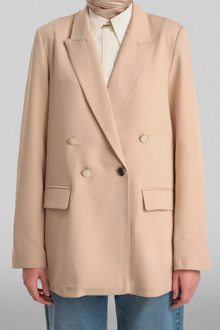 Armine Double Buttoned Jacket 24Y5411 Beige