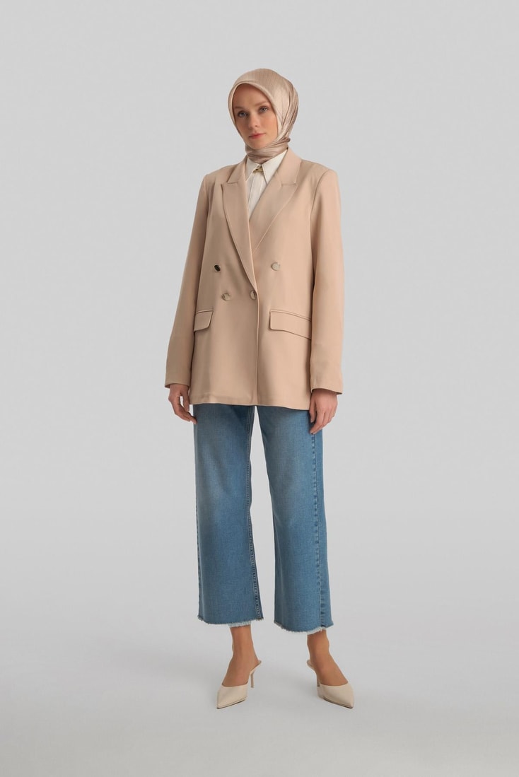 Armine Double Buttoned Jacket 24Y5411 Beige
