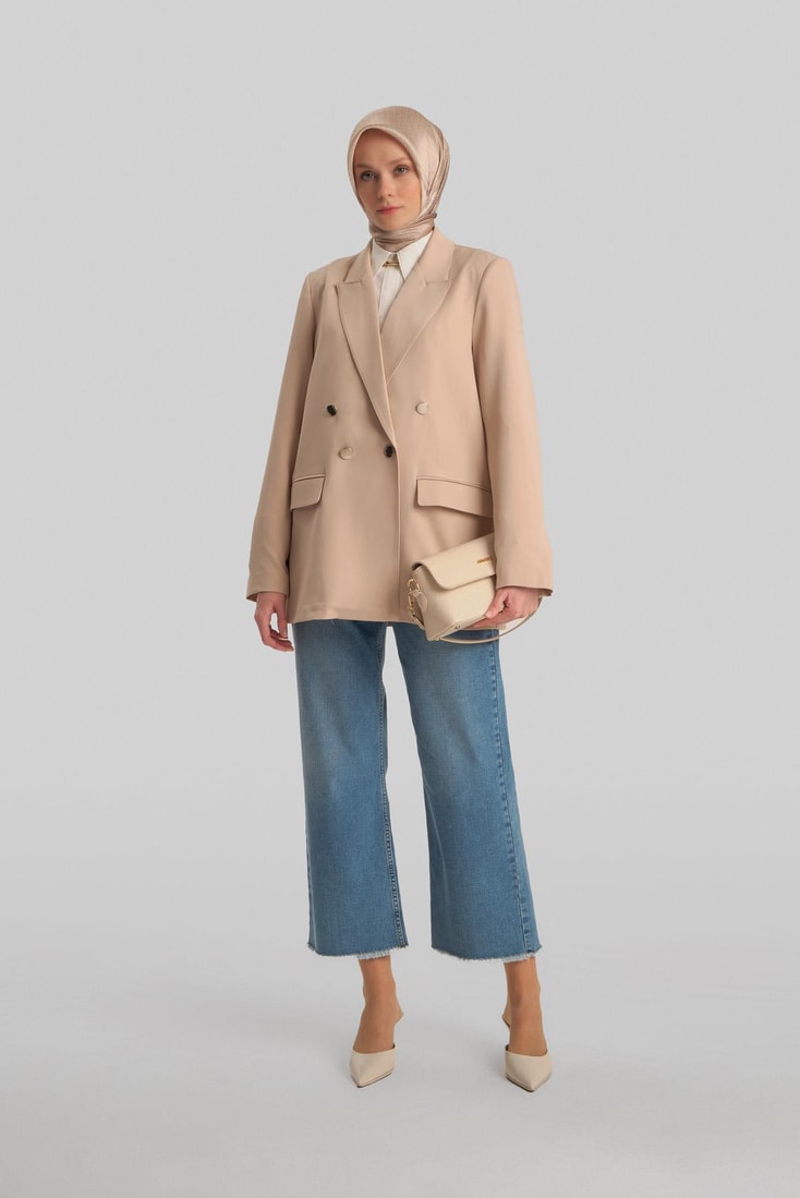 Armine Double Buttoned Jacket 24Y5411 Beige