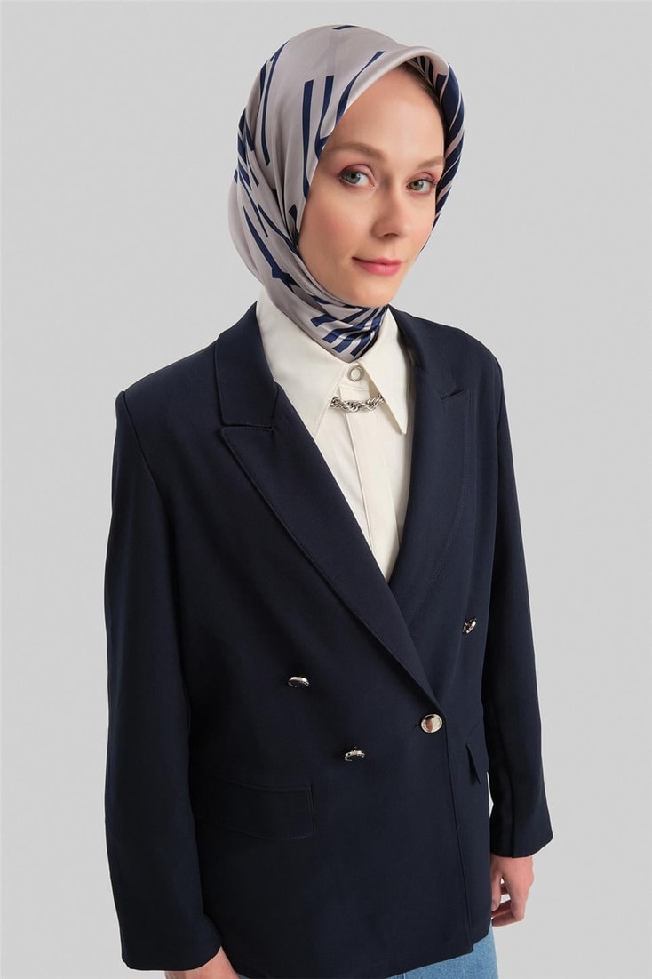 Armine Double Buttoned Jacket 24Y5411 Navy Blue