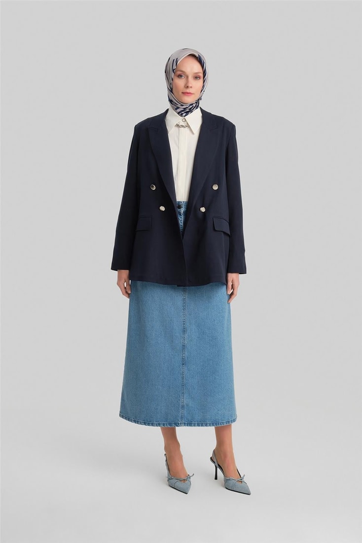 Armine Double Buttoned Jacket 24Y5411 Navy Blue
