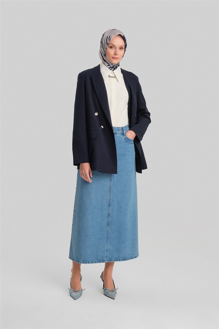 Armine Double Buttoned Jacket 24Y5411 Navy Blue