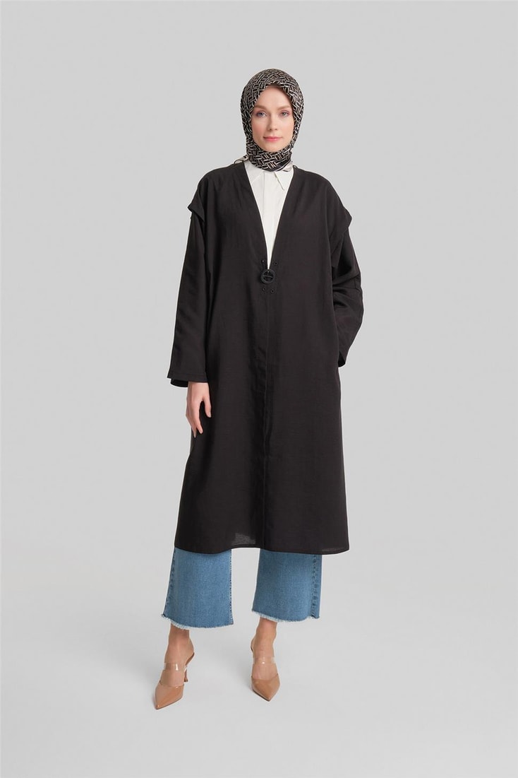 Armine Shoulder Pleated Oversize Wear and Go 24Y5508 Black