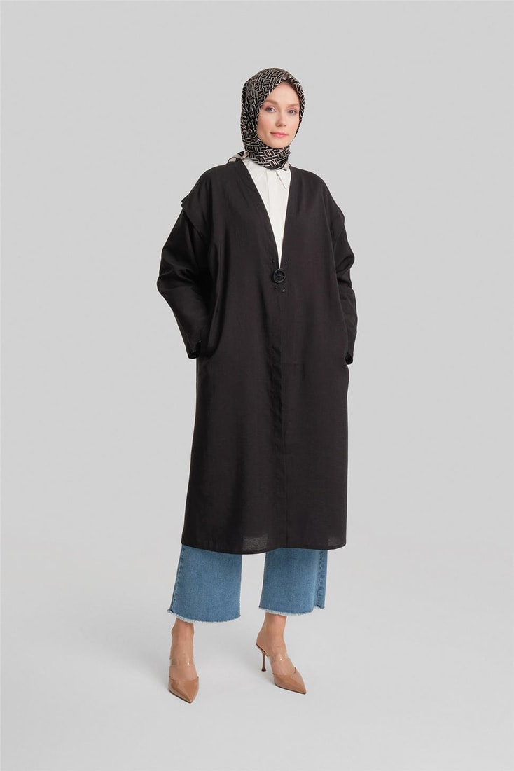 Armine Shoulder Pleated Oversize Wear and Go 24Y5508 Black