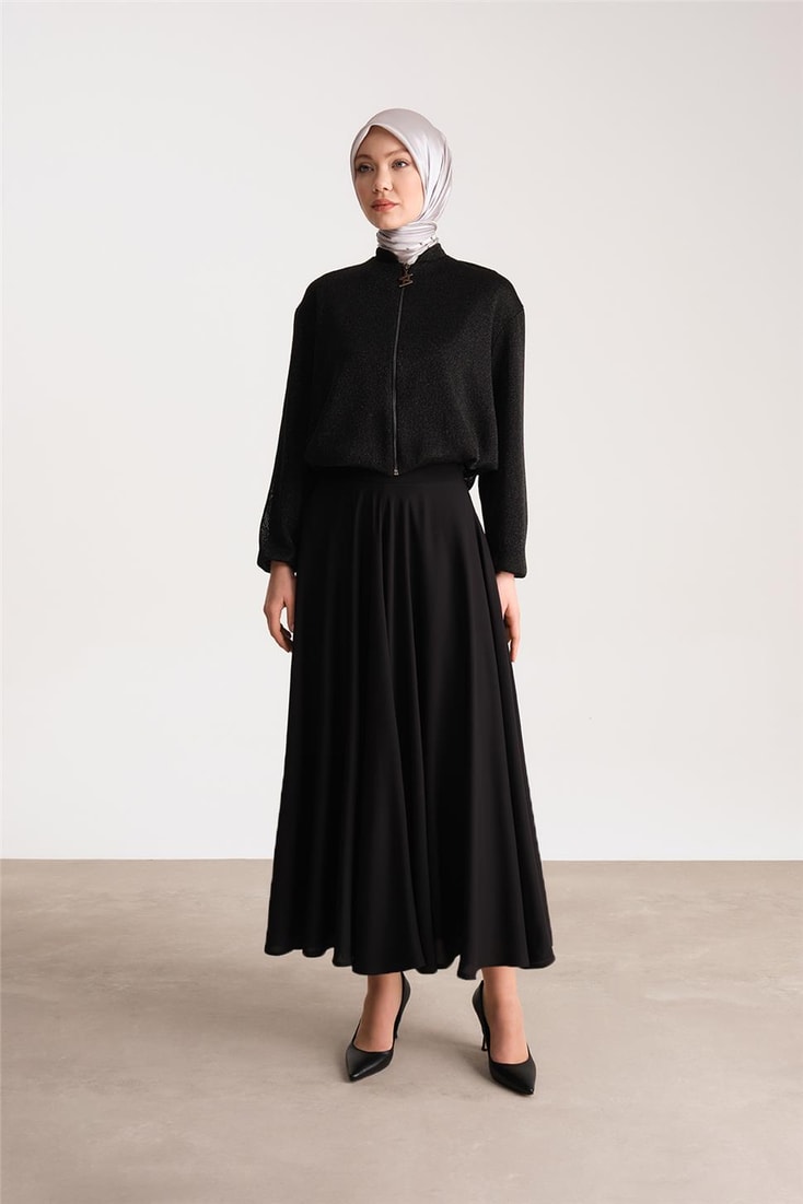 Armine Mesh Garnished Suit 24Y6719 Black