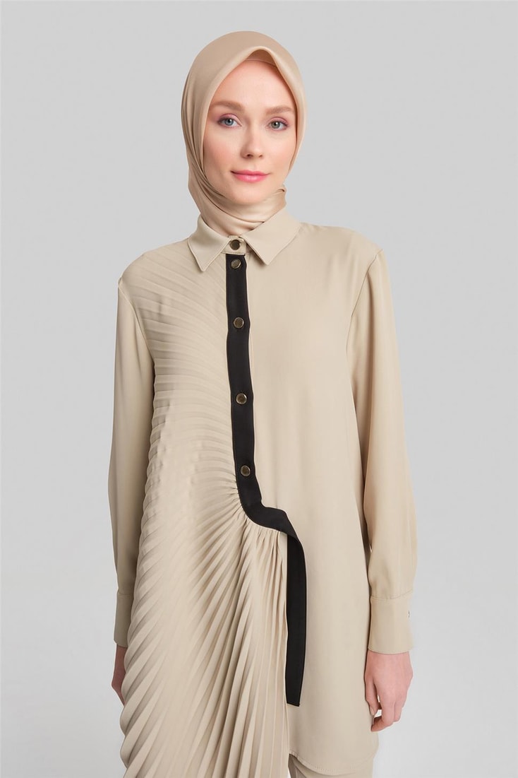 Armine Soley Detaylı Monokrom Takım 24Y6815 Bej