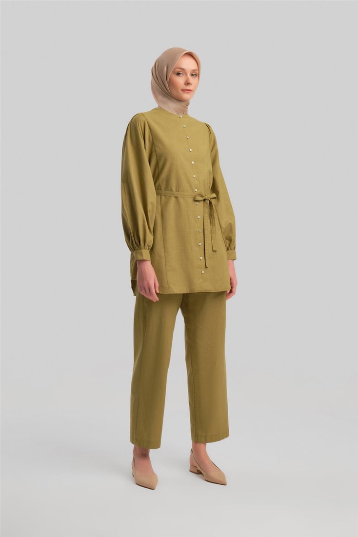 Armine Brit Buttoned Suit 24Y6826 Olive