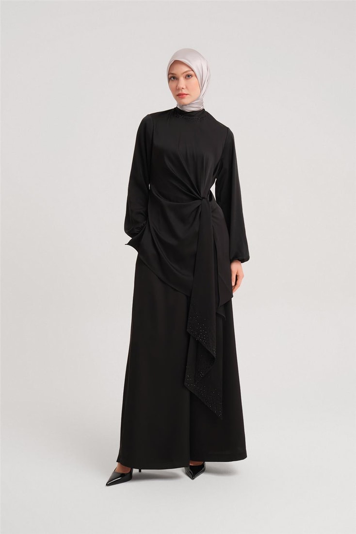 Armine Tied Asymmetric Suit 24Y6828 Black