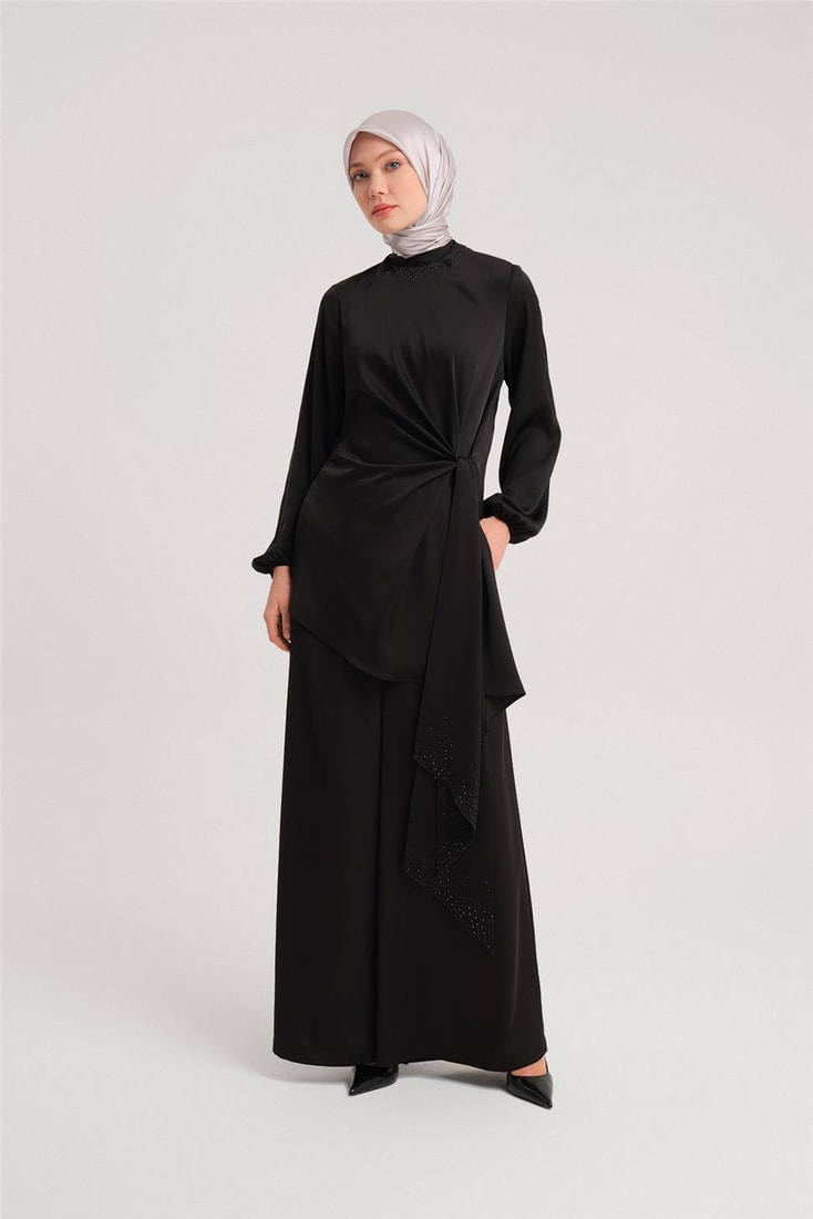 Armine Tied Asymmetric Suit 24Y6828 Black