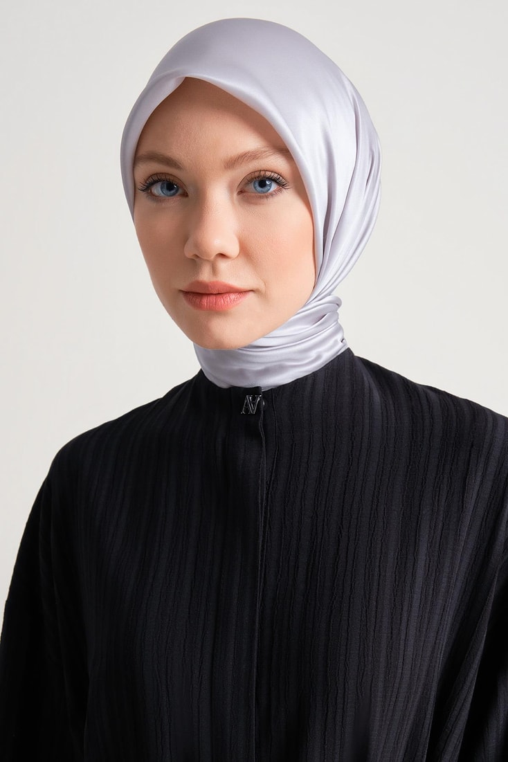 Armine Textured Viscose Abaya with Adjustable Sleeves 24Y8801 Black
