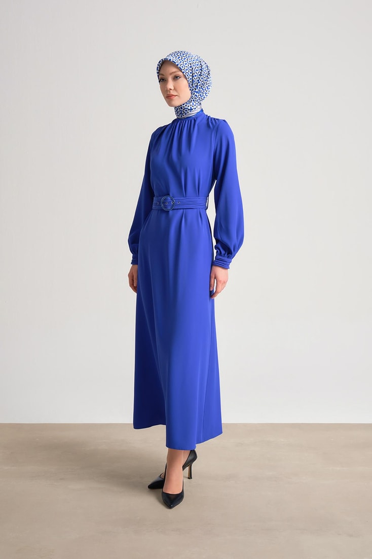 Armine Pleated Detail Dress 24Y9721 Purple