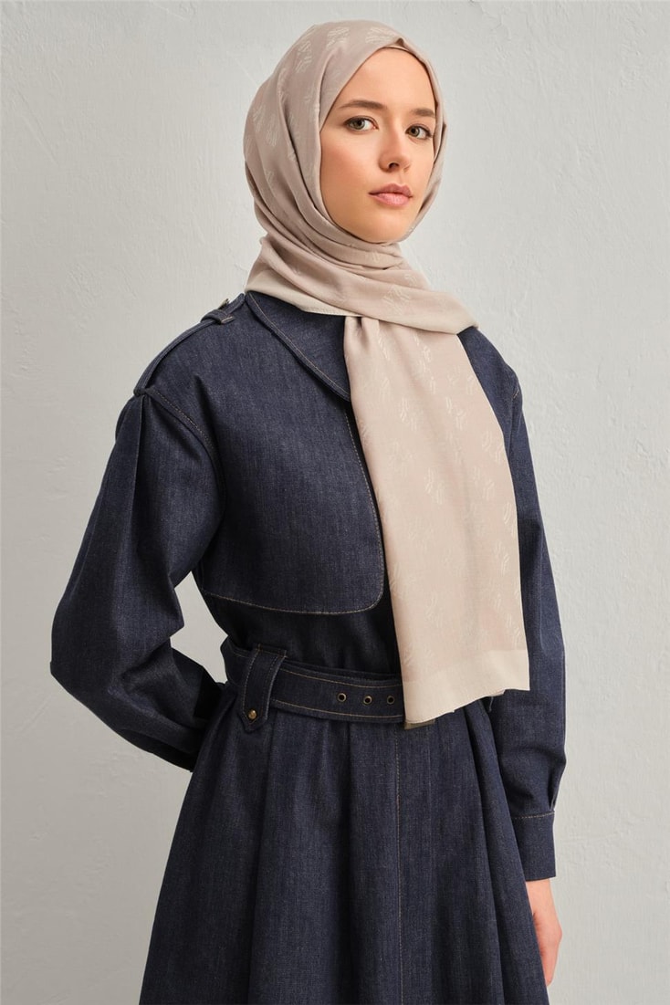 Armine Tensel Silk Minimal Monogram Pattern Shawl 1 32103