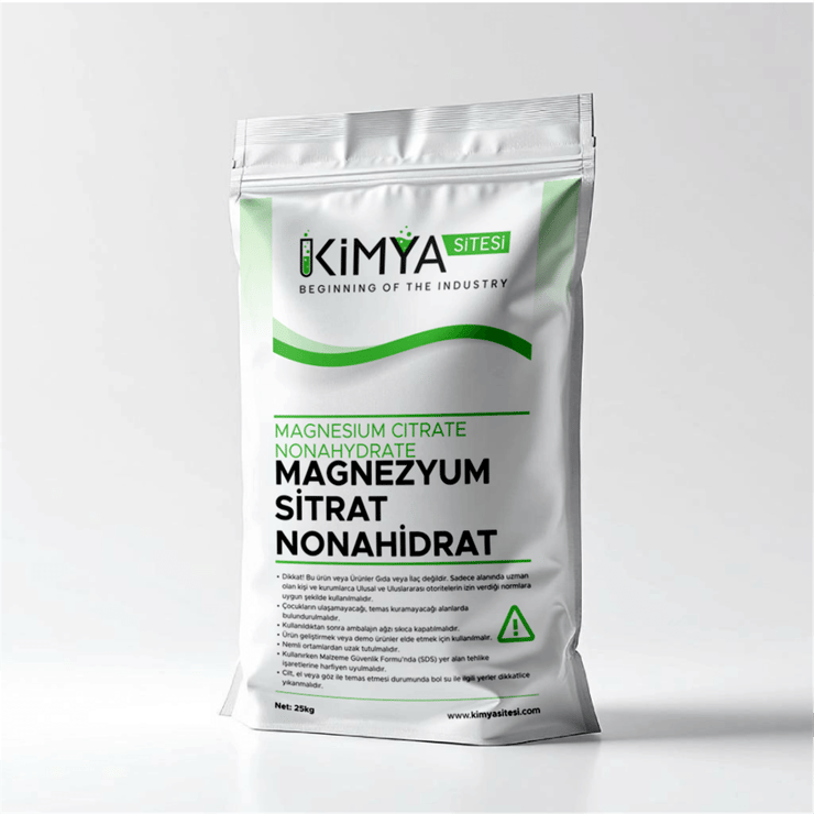Magnezyum Sitrat Nonahidrat (25kg)