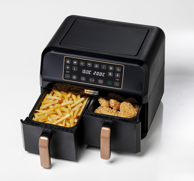 Kenwood Dual Airfryer BK Copper HFP70.000BK