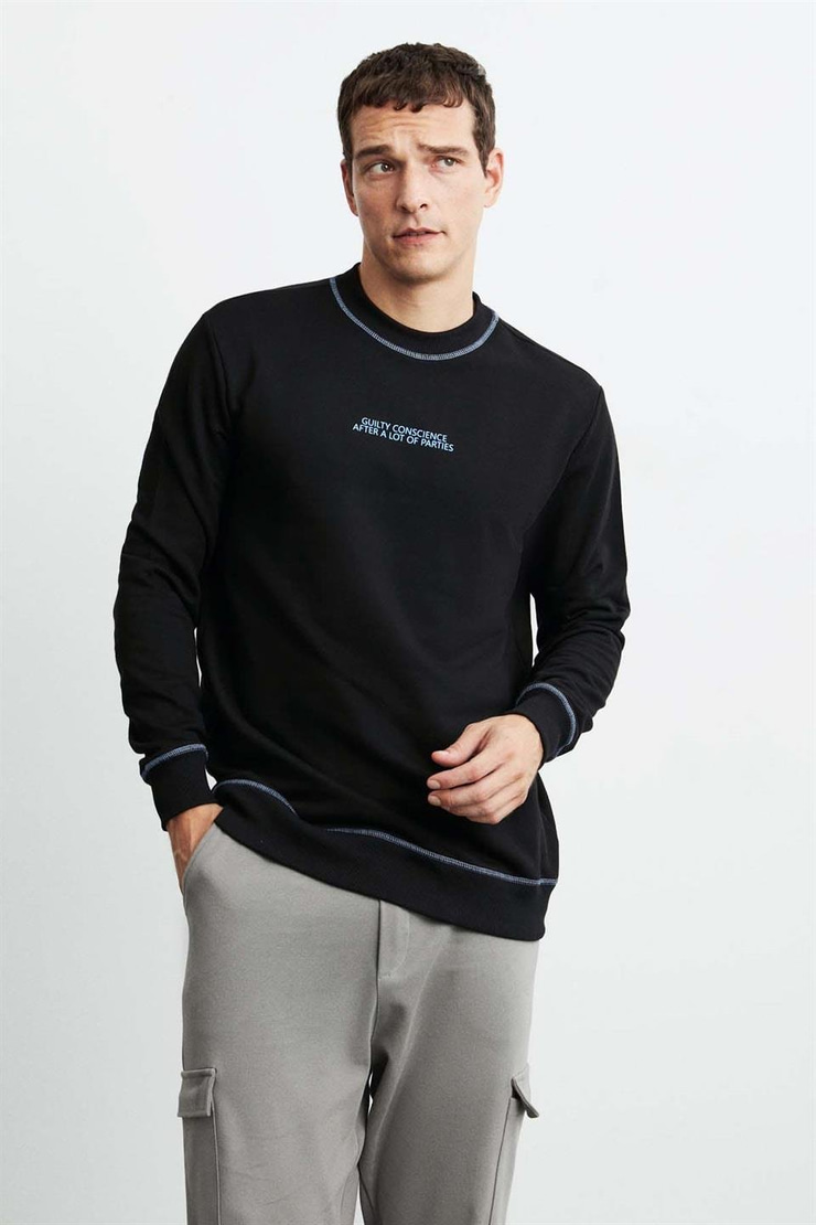 ALBERT Örme  Siyah  Sweatshirt