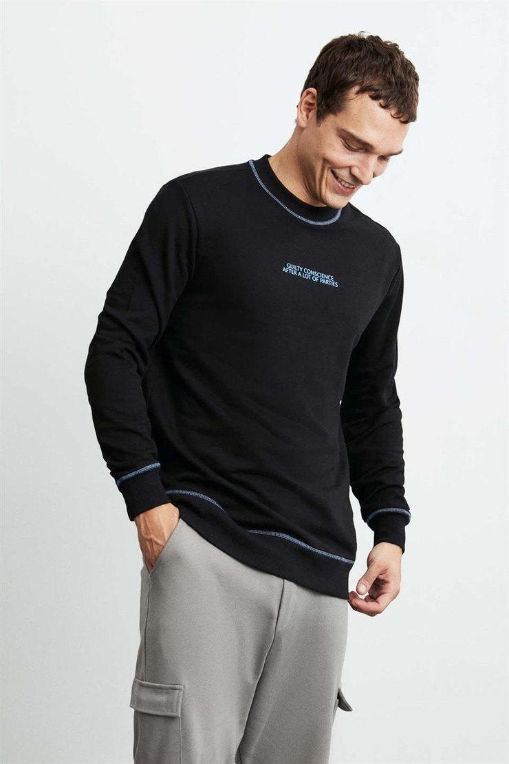 ALBERT Örme  Siyah  Sweatshirt