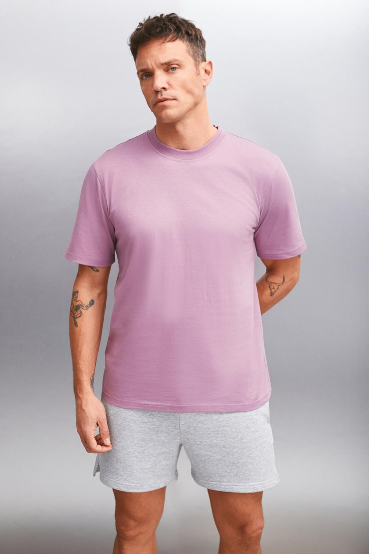 Alessandro Erkek 4'lü Organik Pamuk Regular Kalın Dokulu Bisiklet yaka Pmb- Gri- Vzn- Byz T-Shirt