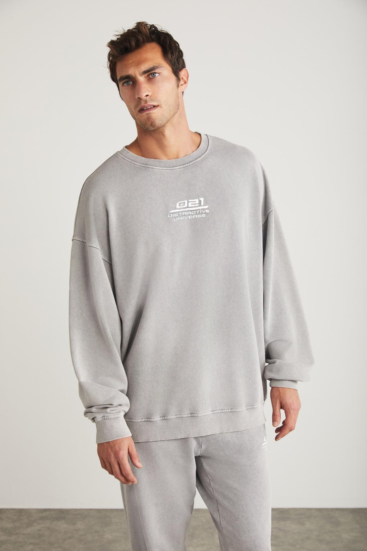 ALEX Basic Relaxed Açık Gri  Eşofman Takımı