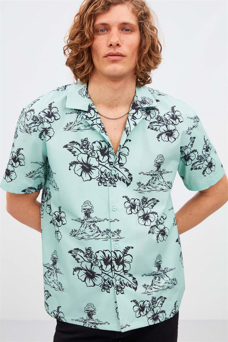 ALMERİA Dokuma Relaxed 650  Gömlek