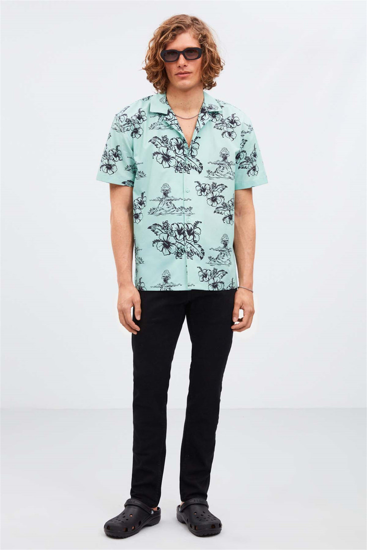 ALMERİA Dokuma Relaxed 650  Gömlek