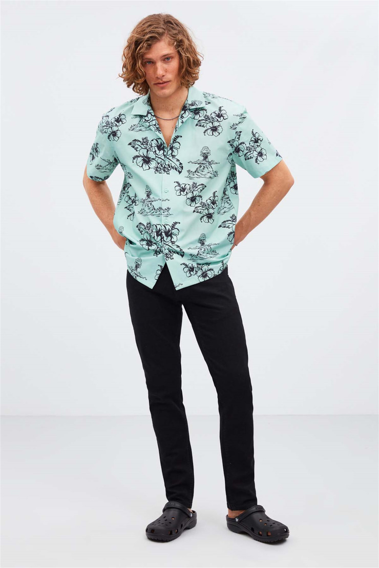 ALMERİA Dokuma Relaxed 650  Gömlek