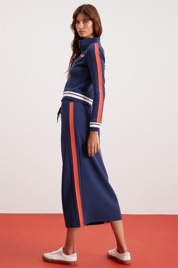 ANITA  Slim Lacivert Tekli Ceket