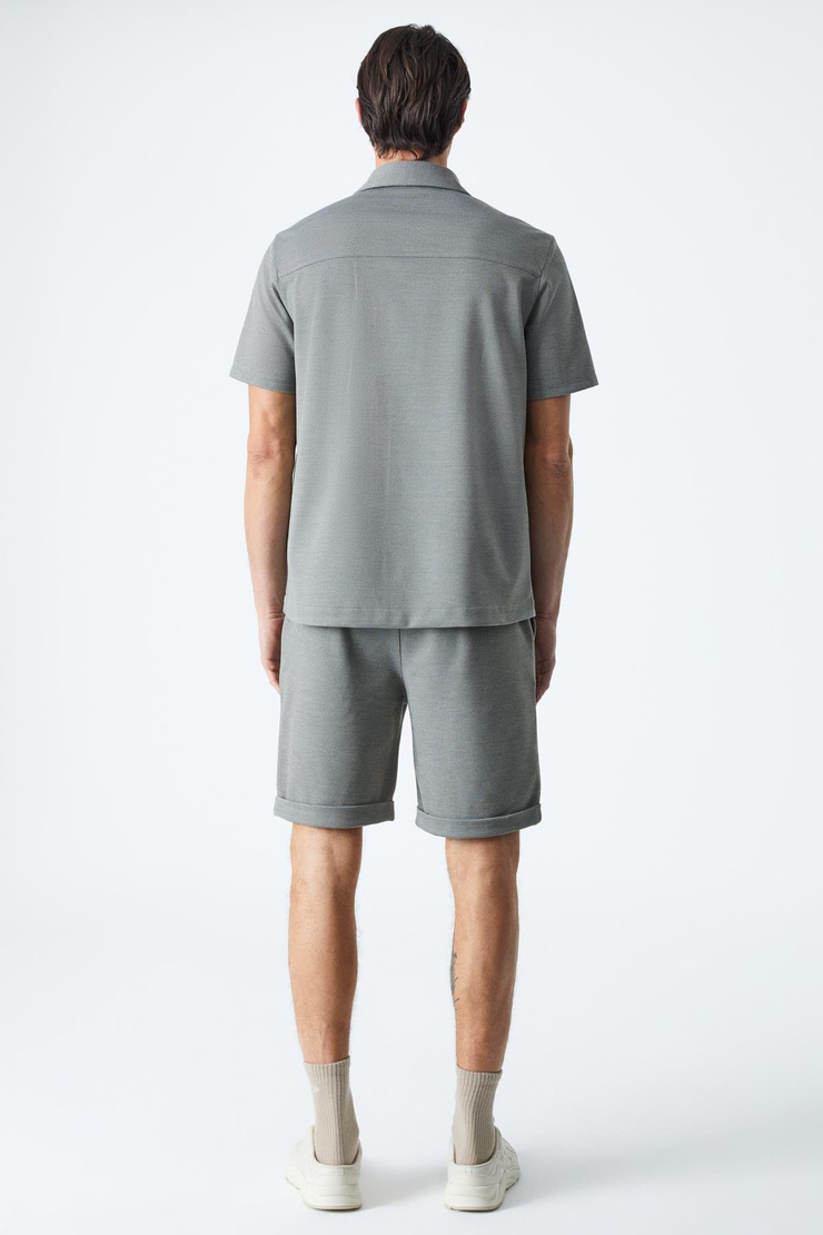 ARDIAN Erkek Comfort Fit Cepli Kordonlu Lastikli Bel Yeşil Şort & Bermuda