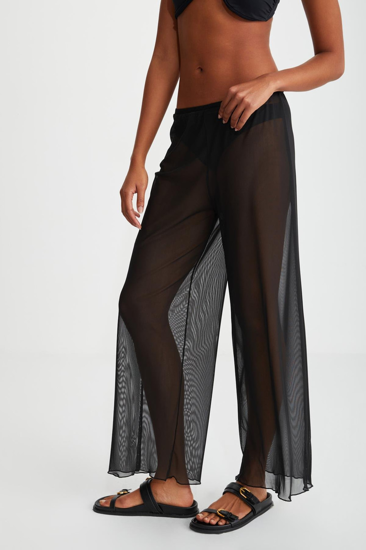 ARISTA  Relaxed Siyah Tekli Pantolon