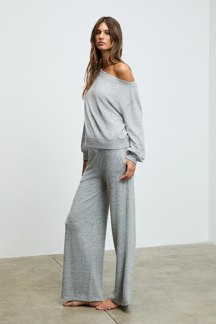 ARTREOS Kadın Yumuşak Ve Esnek Kumaşlı Asimetrik Kemerli Grimelanj Eşofman Altı