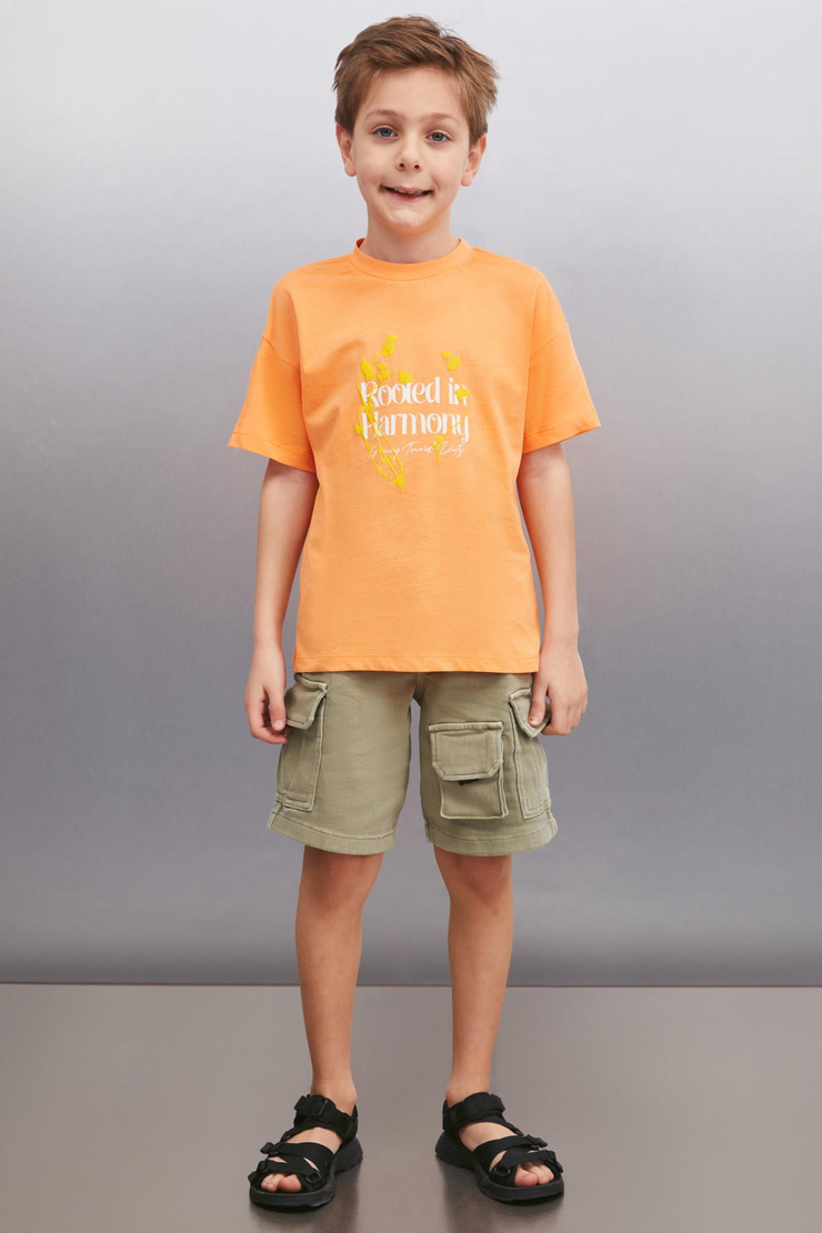 BAIRD  Relaxed Somon Tekli T-Shirt