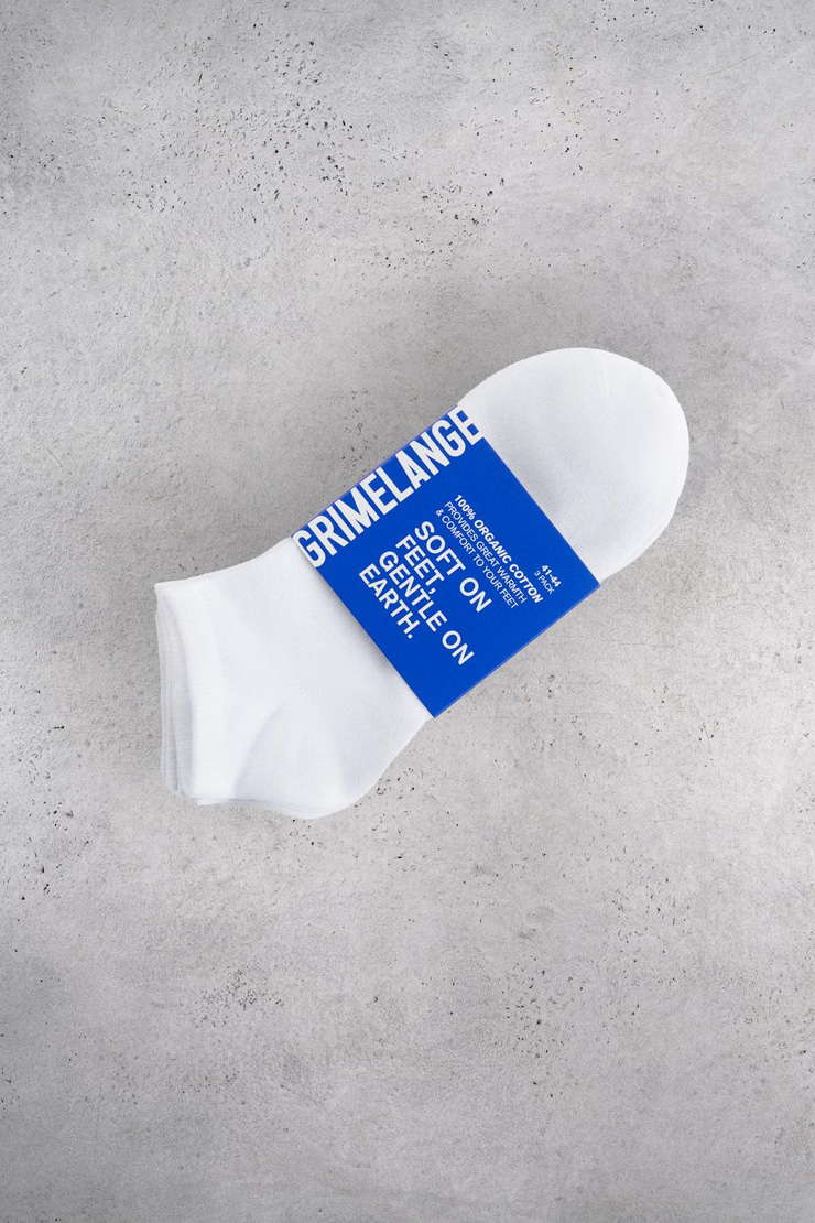 BALDEMAR Erkek Organik Pamuklu 3 Lü Paket Beyaz Çorap