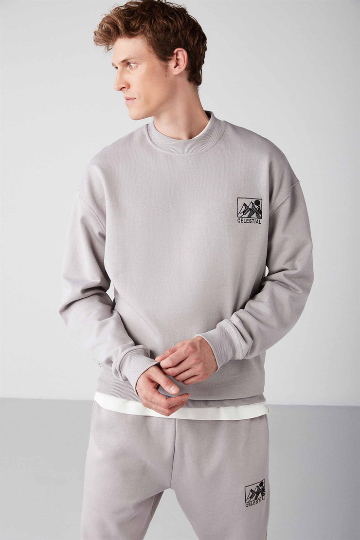 BENJI Örme Regular Açık Gri 2 Eşofman Takımı