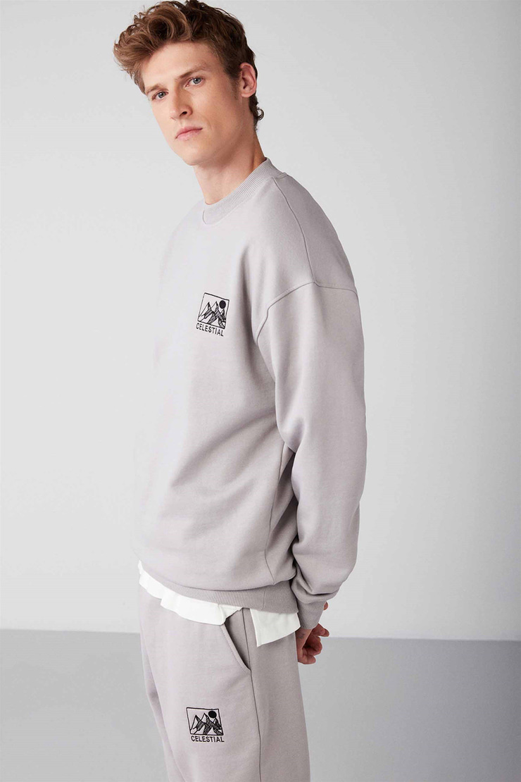 BENJI Örme Regular Açık Gri 2 Eşofman Takımı