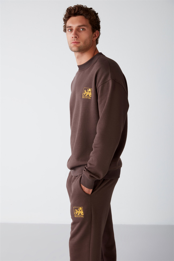 BENJI Örme Regular Kahverengi 2 Eşofman Takımı