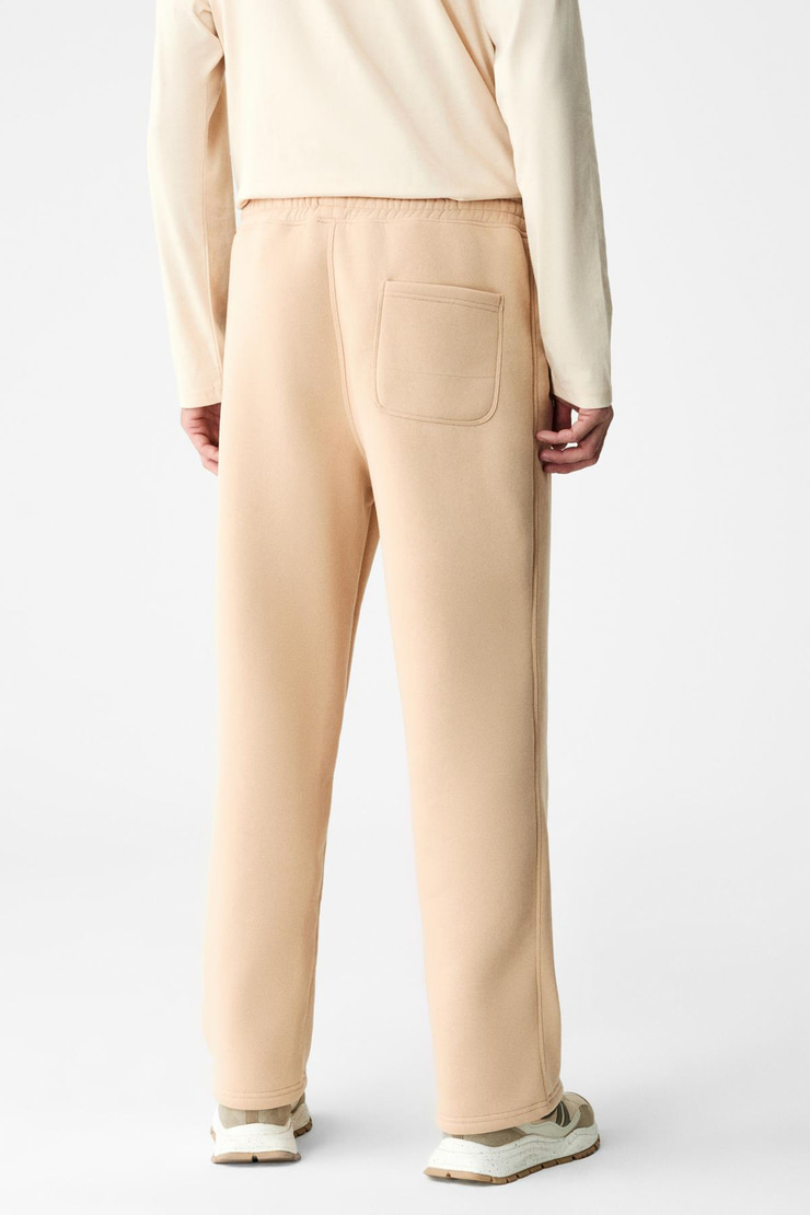 BENSON Erkek Kordonlu Lastikli Bel Relaxed Fit Bej Eşofman Altı