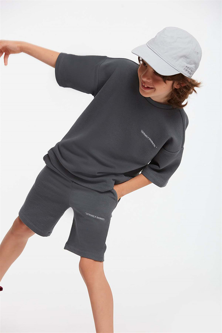 BOGOTA Örme Comfort Fit Koyu Gri  Eşofman Takımı