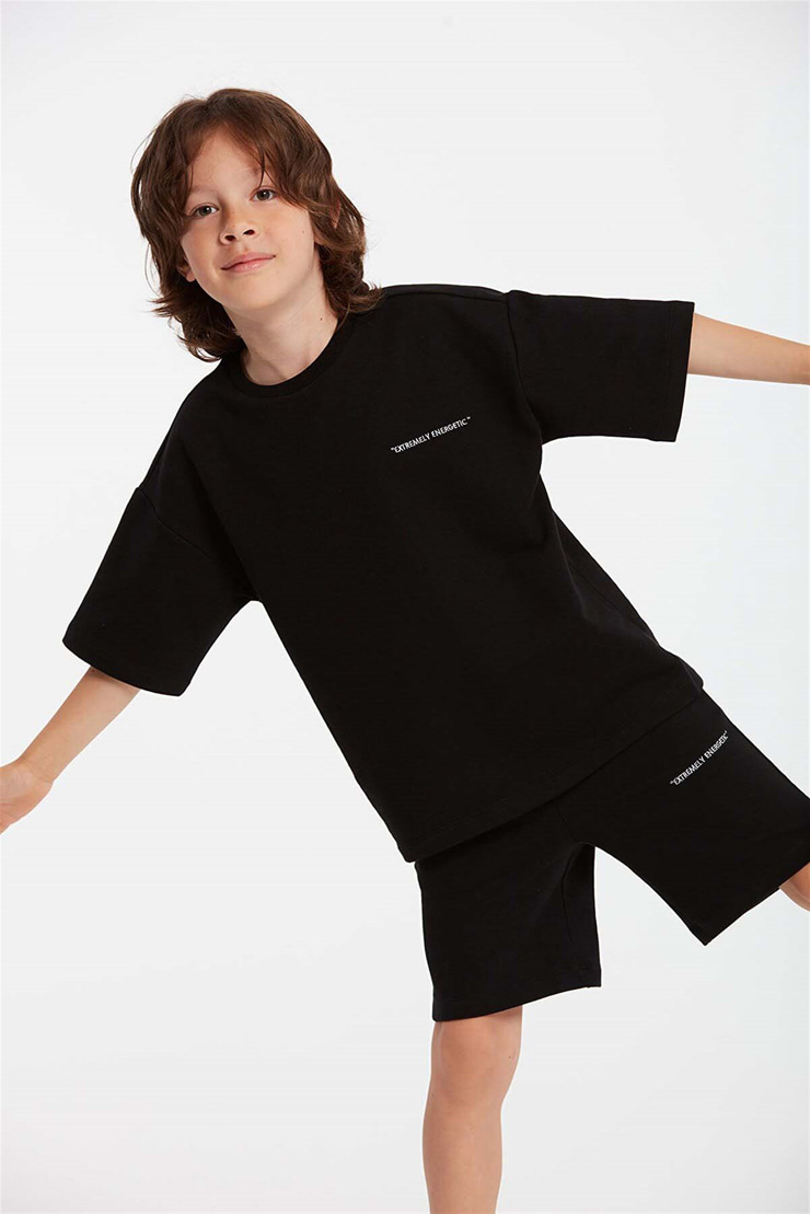 BOGOTA Örme Comfort Fit Siyah  Eşofman Takımı