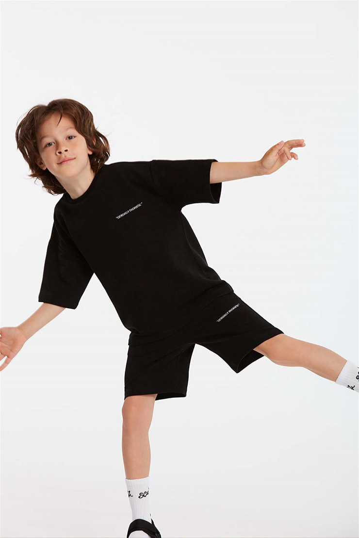 BOGOTA Örme Comfort Fit Siyah  Eşofman Takımı