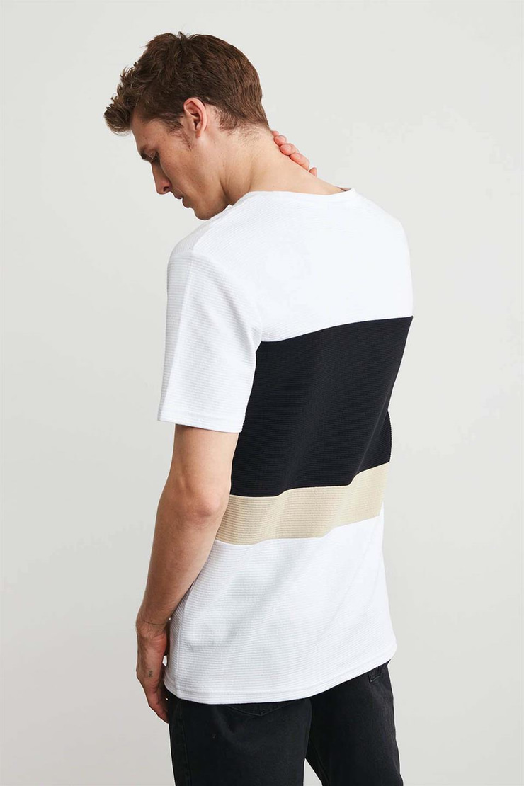 BRIAN Örme  Beyaz  T-Shirt